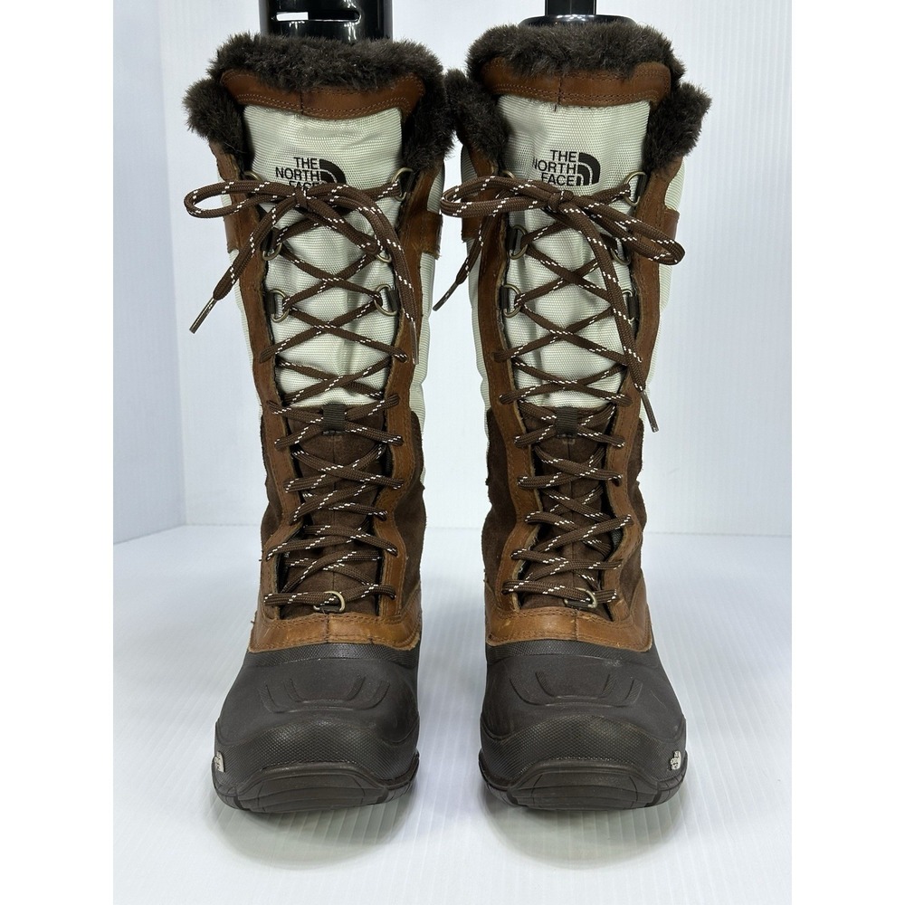 The North Face Shellista Lace Luxe Women's 6 Tall Winter Boots Faux Fur